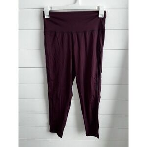 Aerie Chill Play Move Leggings Burgundy  Women's Size Large 0182‎